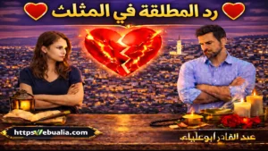 رد المطلقة في المثلث عبر طرق إصلاح العلاقة الزوجية وإعادة التفاهم والمودة بين الزوجين